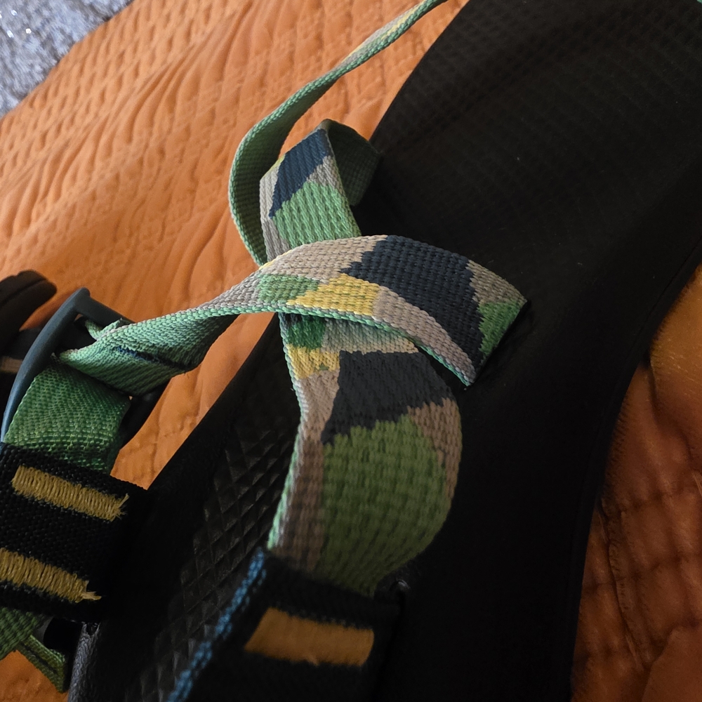 Chaco Kids Sandals in Blue and Green - Picture 3 of 7